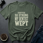 Coffee graphic Strong Coffee T-Shirt in Charcoal / S by Caffeine Dept