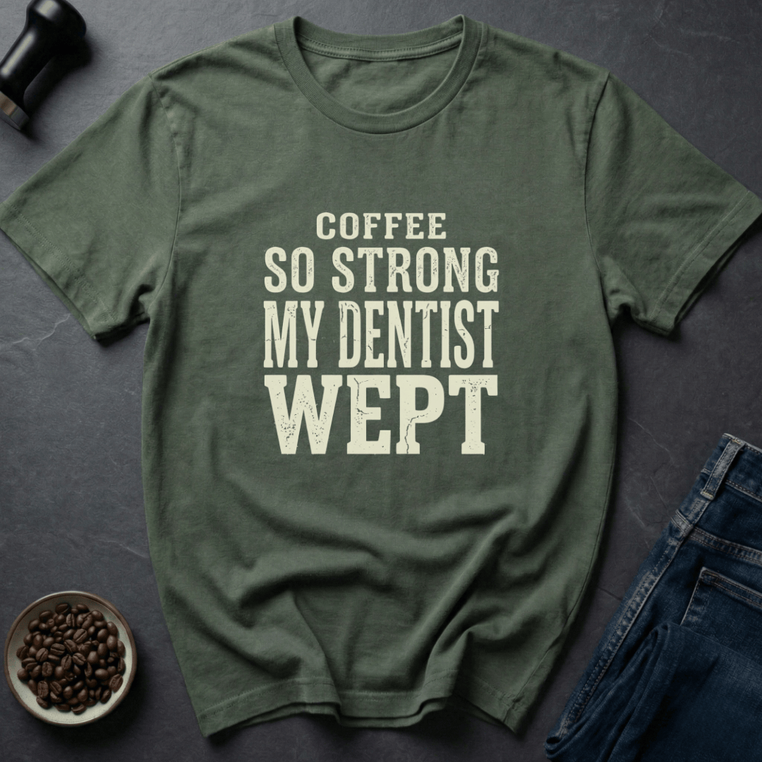 Coffee graphic Strong Coffee T-Shirt in Charcoal / S by Caffeine Dept