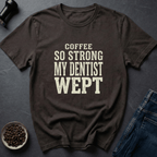 Coffee graphic Strong Coffee T-Shirt in Charcoal / S by Caffeine Dept