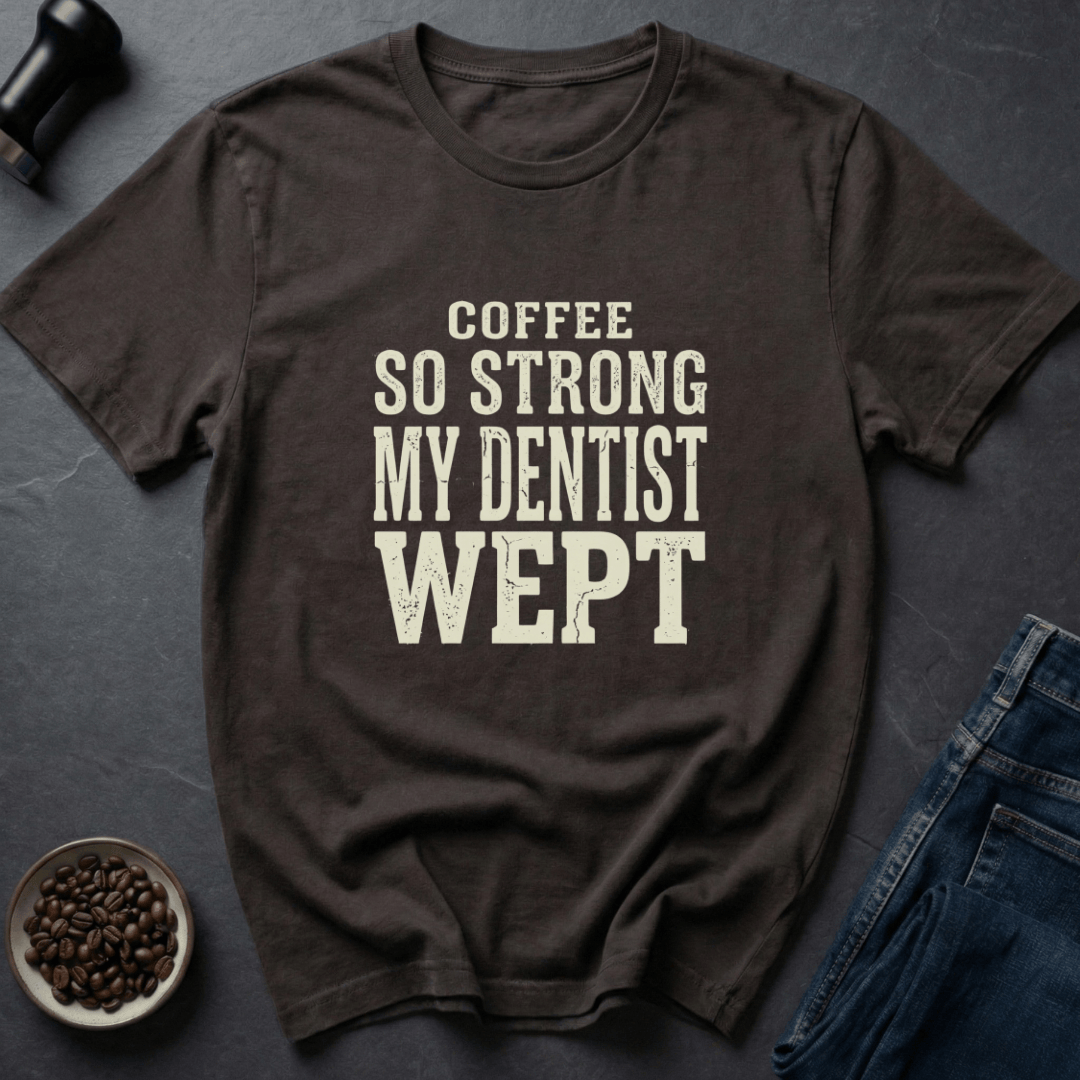Coffee graphic Strong Coffee T-Shirt in Charcoal / S by Caffeine Dept