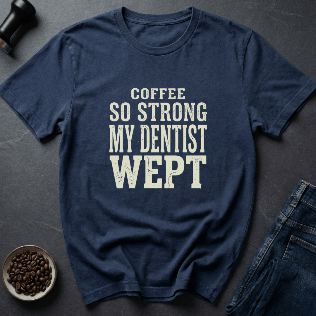 Coffee graphic Strong Coffee T-Shirt in Charcoal / S by Caffeine Dept