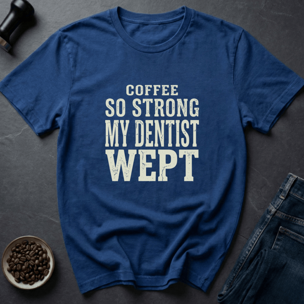 Coffee graphic Strong Coffee T-Shirt in Charcoal / S by Caffeine Dept