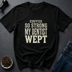 Coffee graphic Strong Coffee T-Shirt in Charcoal / S by Caffeine Dept