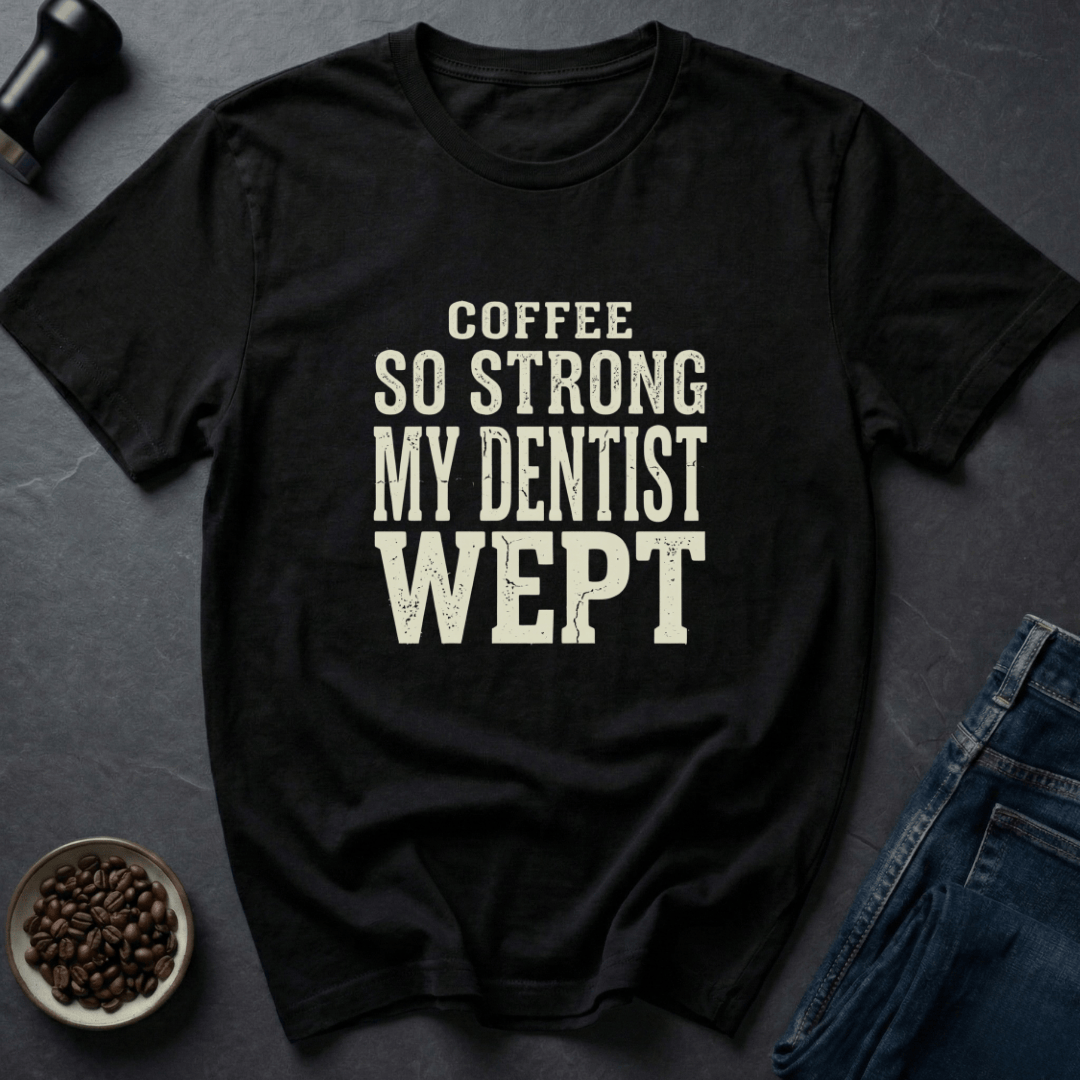 Coffee graphic Strong Coffee T-Shirt in Charcoal / S by Caffeine Dept
