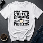 Coffee graphic Stronger Coffee T-Shirt in Sand / S by Caffeine Dept