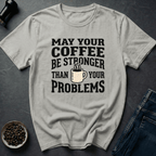 Coffee graphic Stronger Coffee T-Shirt in Sand / S by Caffeine Dept