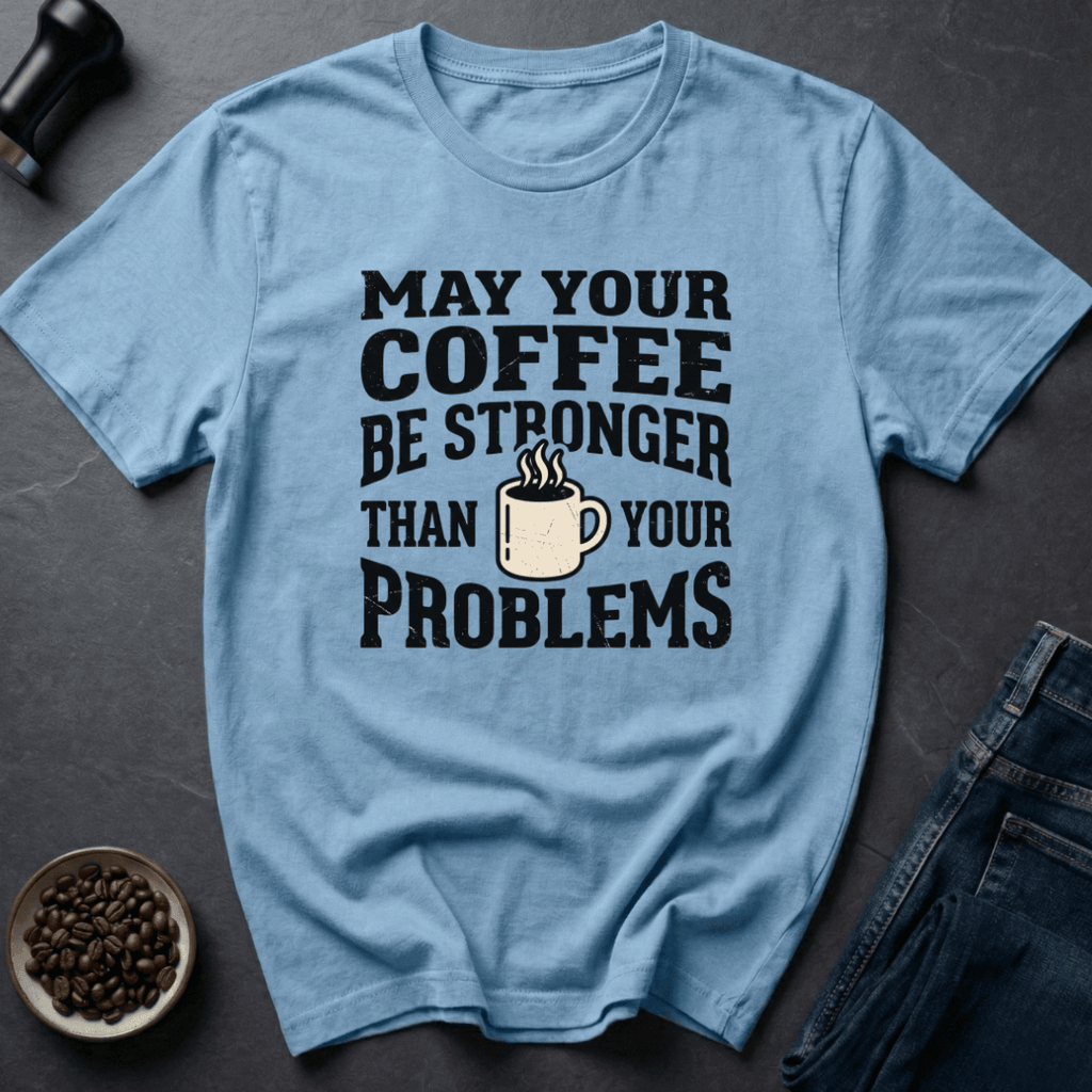 Coffee graphic Stronger Coffee T-Shirt in Sand / S by Caffeine Dept