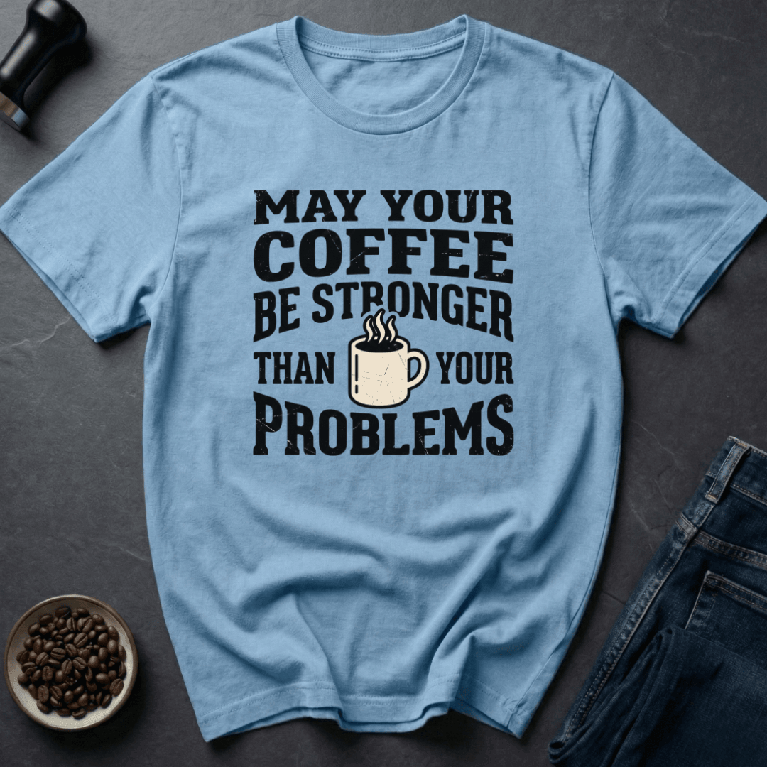 Coffee graphic Stronger Coffee T-Shirt in Sand / S by Caffeine Dept