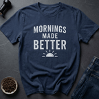 Coffee graphic Sun Up T-Shirt in Navy / S by Caffeine Dept