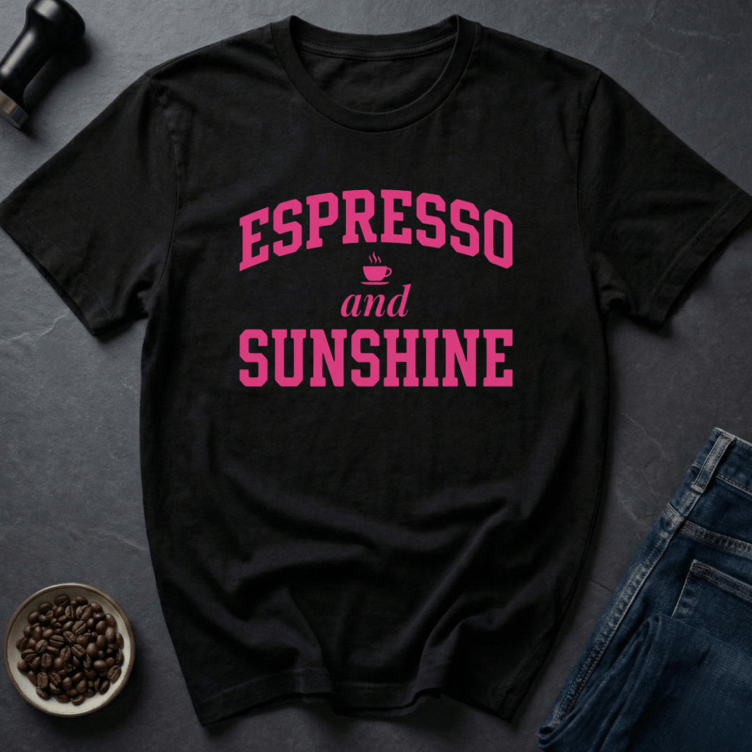 Coffee graphic Sunshine Brew T-Shirt in Dark Chocolate / S by Caffeine Dept