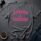 Coffee graphic Sunshine Brew T-Shirt in Dark Chocolate / S by Caffeine Dept
