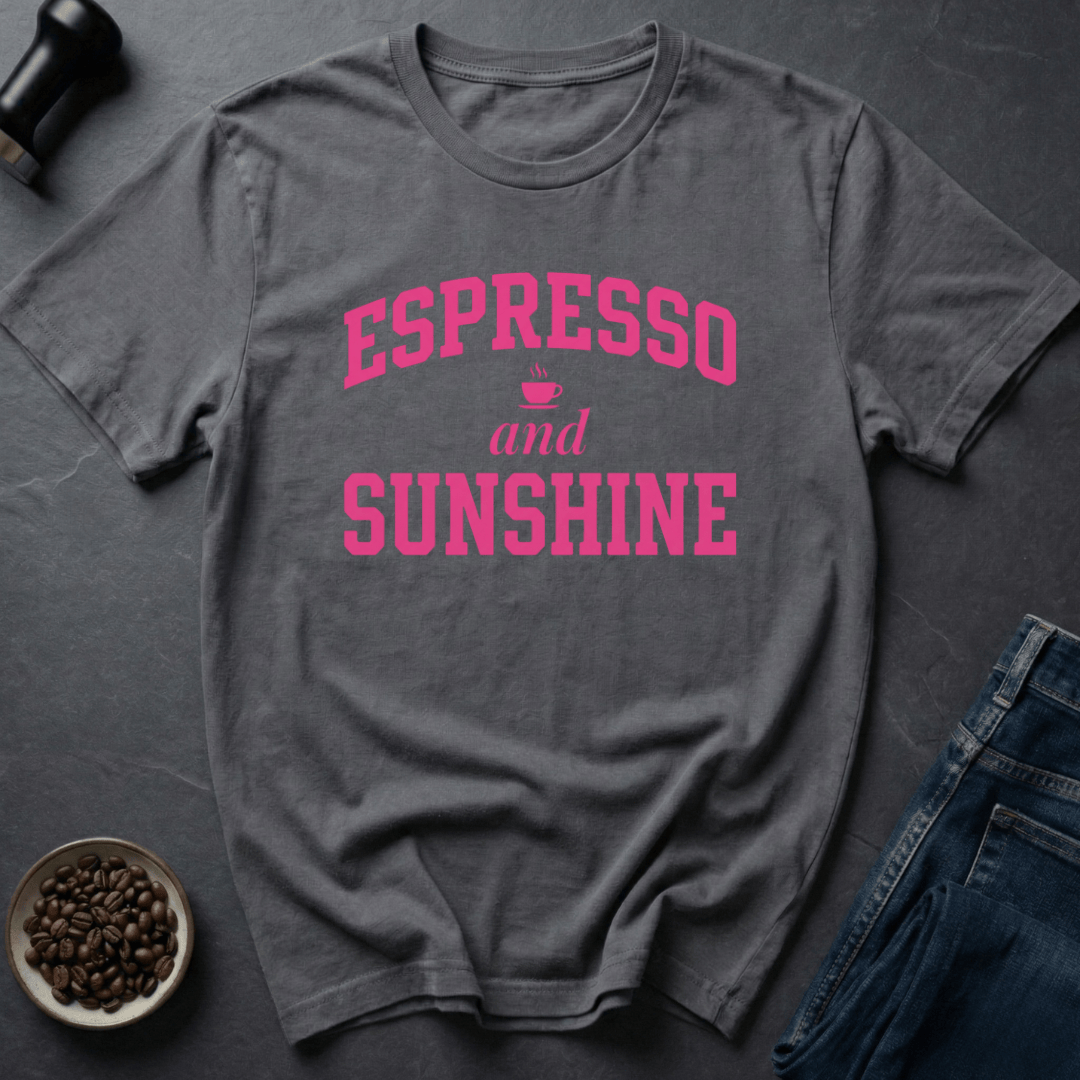 Coffee graphic Sunshine Brew T-Shirt in Dark Chocolate / S by Caffeine Dept