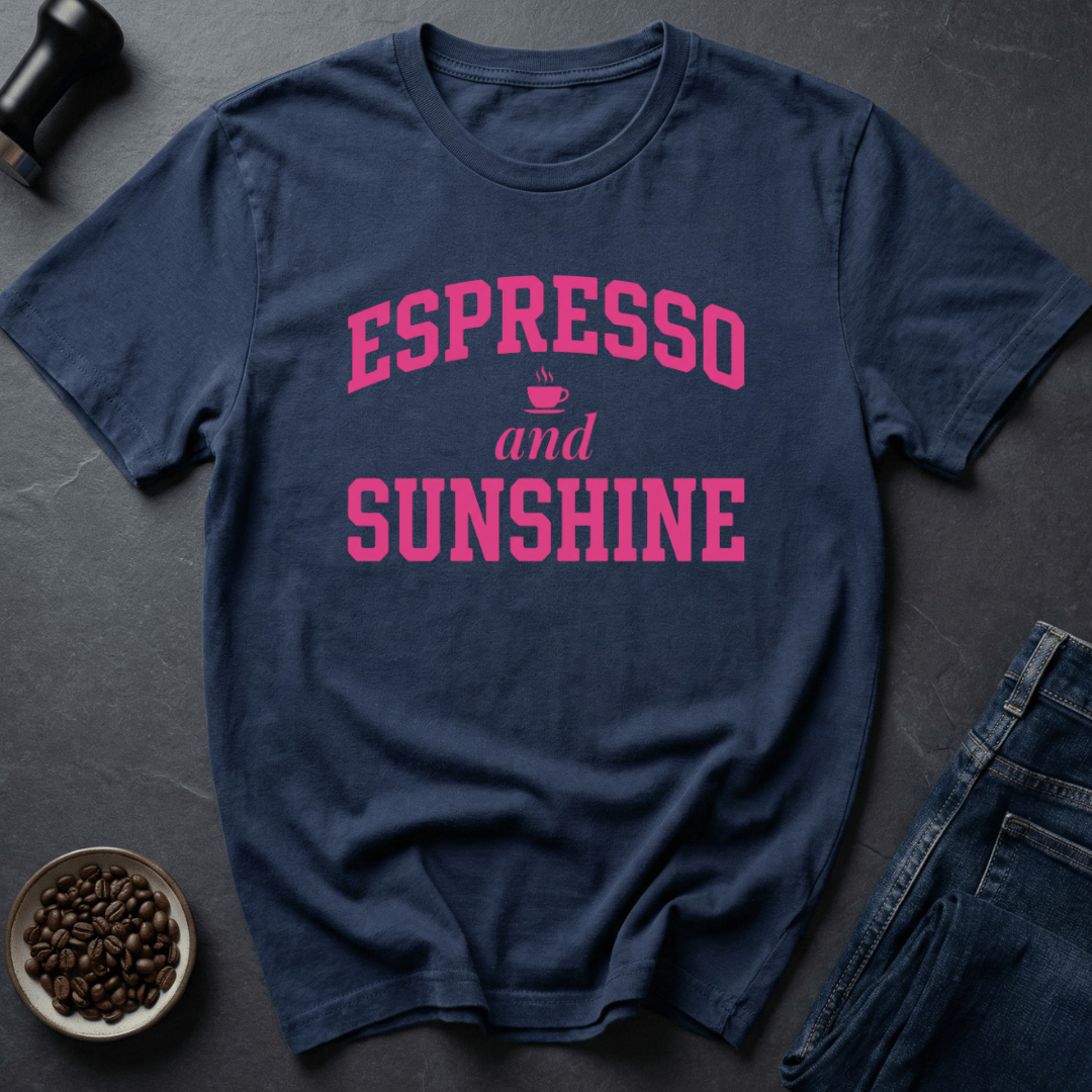 Coffee graphic Sunshine Brew T-Shirt in Dark Chocolate / S by Caffeine Dept