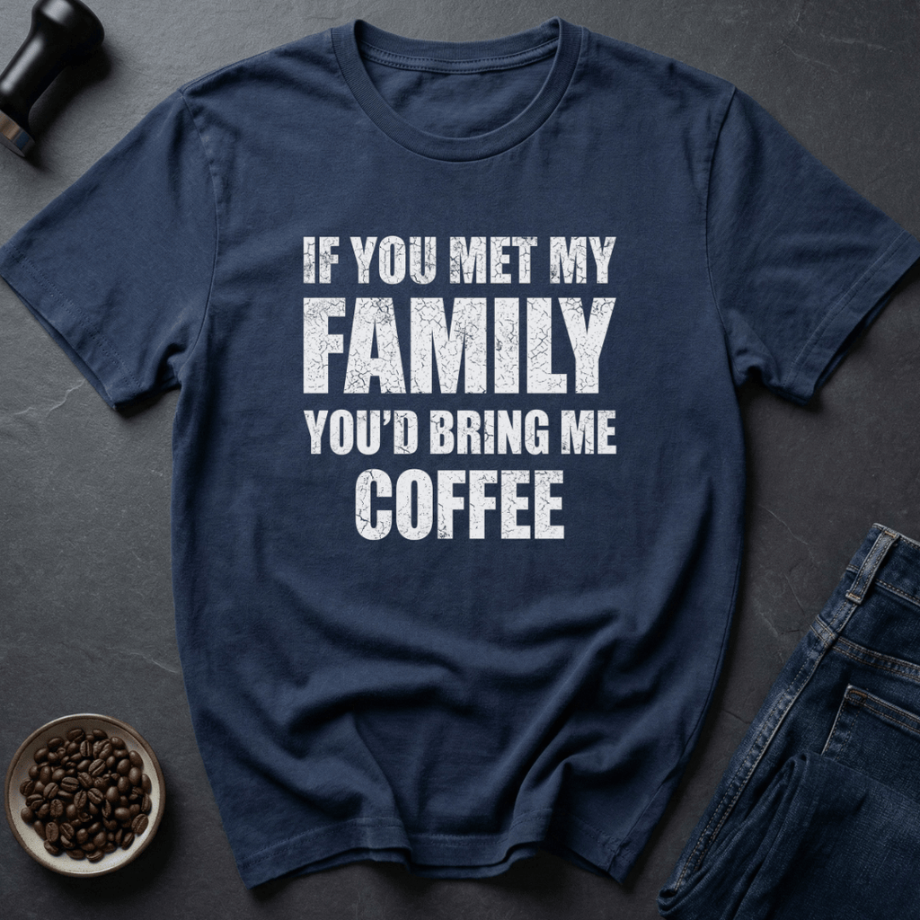 Coffee graphic Survival Brew T-Shirt in Navy / S by Caffeine Dept