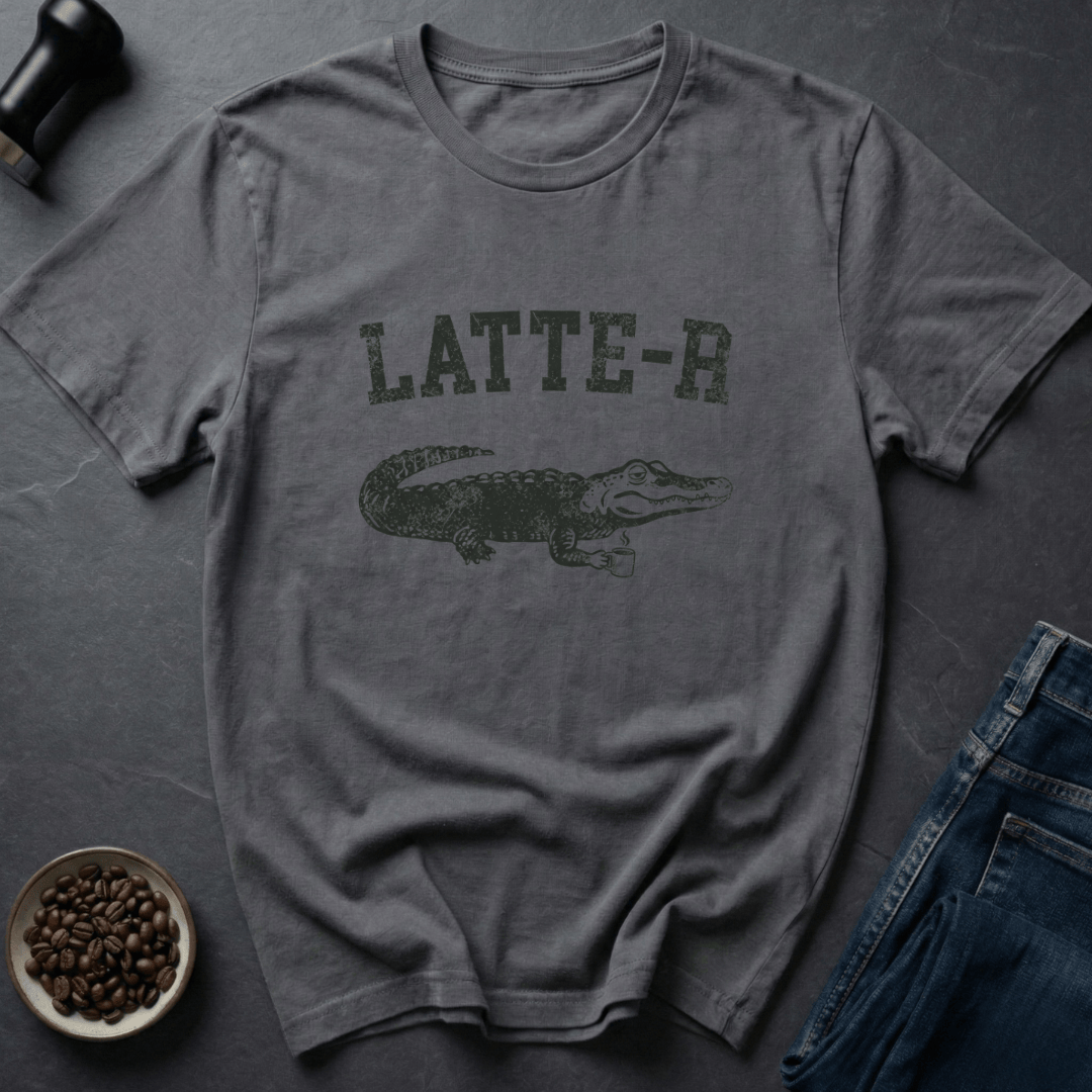 Coffee graphic Swamp Roast T-Shirt in Charcoal / S by Caffeine Dept