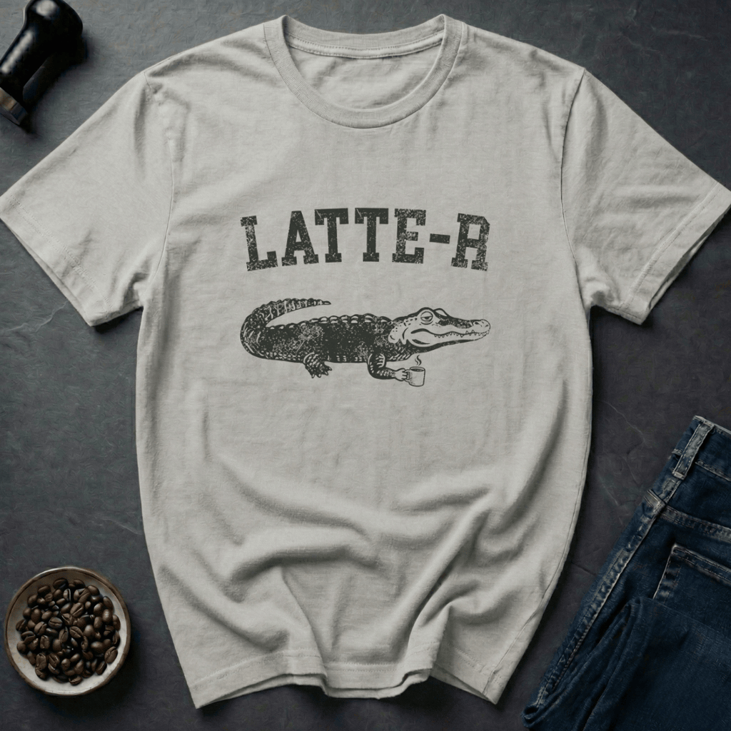 Coffee graphic Swamp Roast T-Shirt in Ice Grey / S by Caffeine Dept