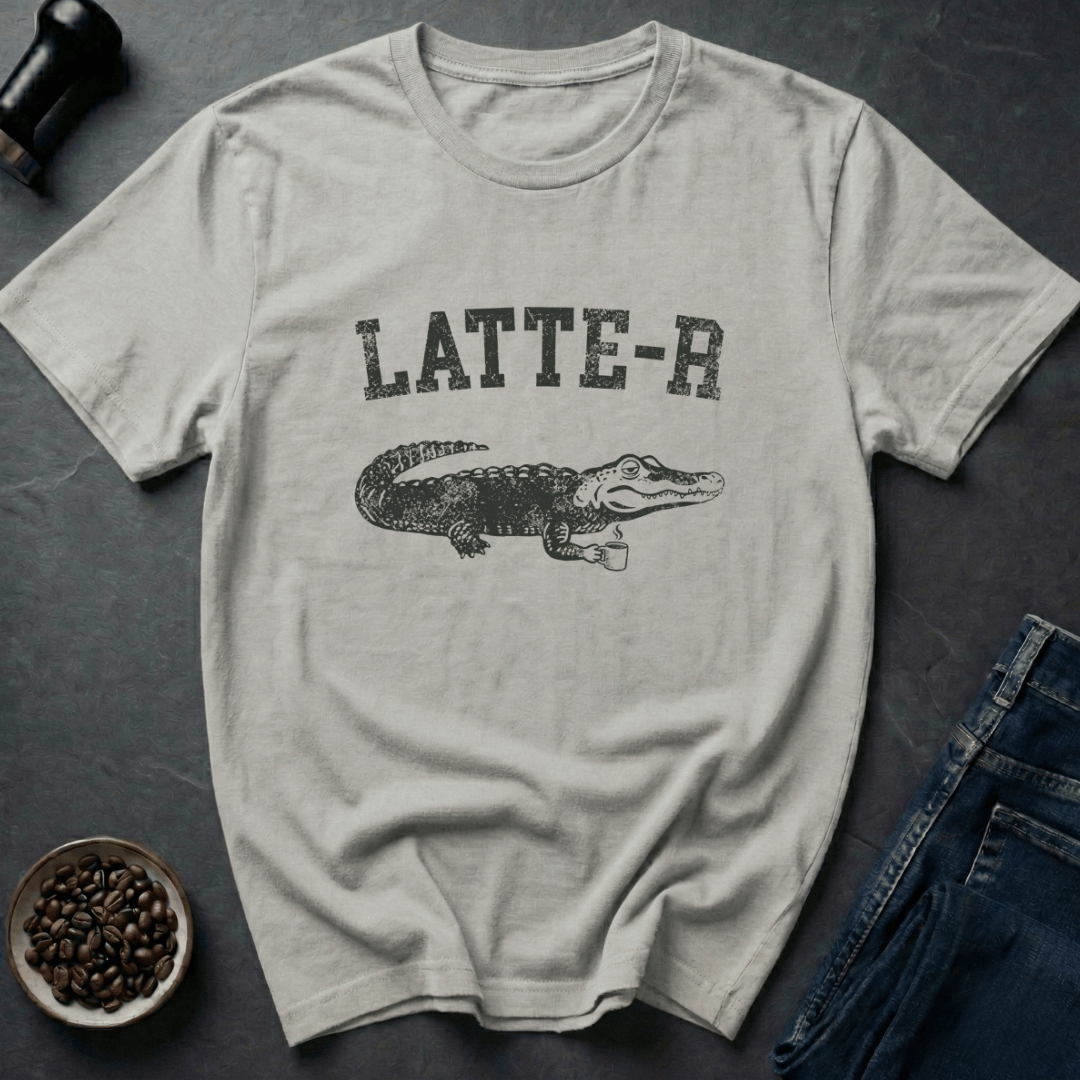 Coffee graphic Swamp Roast T-Shirt in Ice Grey / S by Caffeine Dept