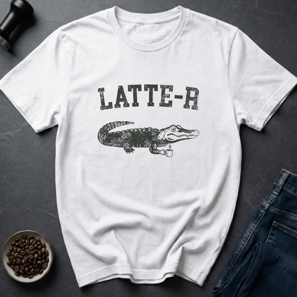 Coffee graphic Swamp Roast T-Shirt in White / S by Caffeine Dept
