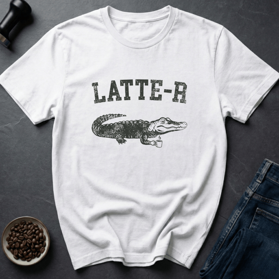 Coffee graphic Swamp Roast T-Shirt in White / S by Caffeine Dept