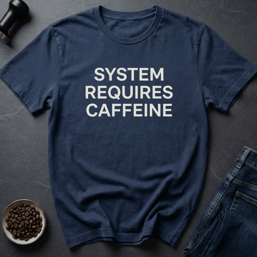 Coffee graphic System Caffeine T-Shirt in Black / S by Caffeine Dept