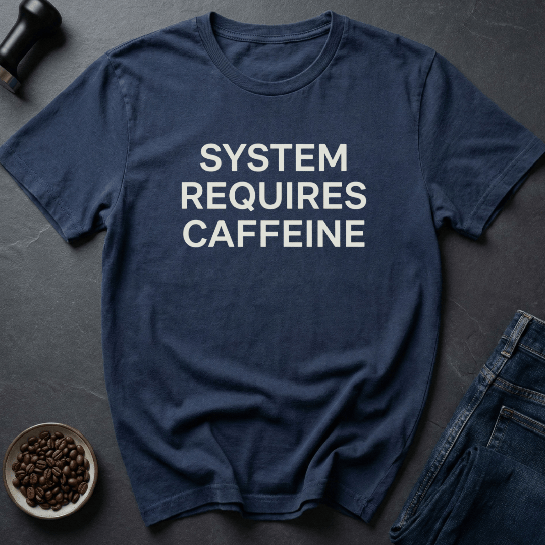 Coffee graphic System Caffeine T-Shirt in Black / S by Caffeine Dept