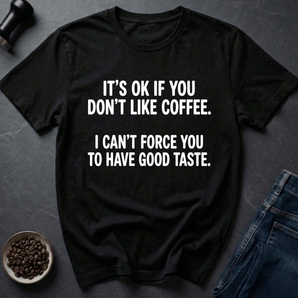 Coffee graphic Taste Issues T-Shirt in Black / S by Caffeine Dept