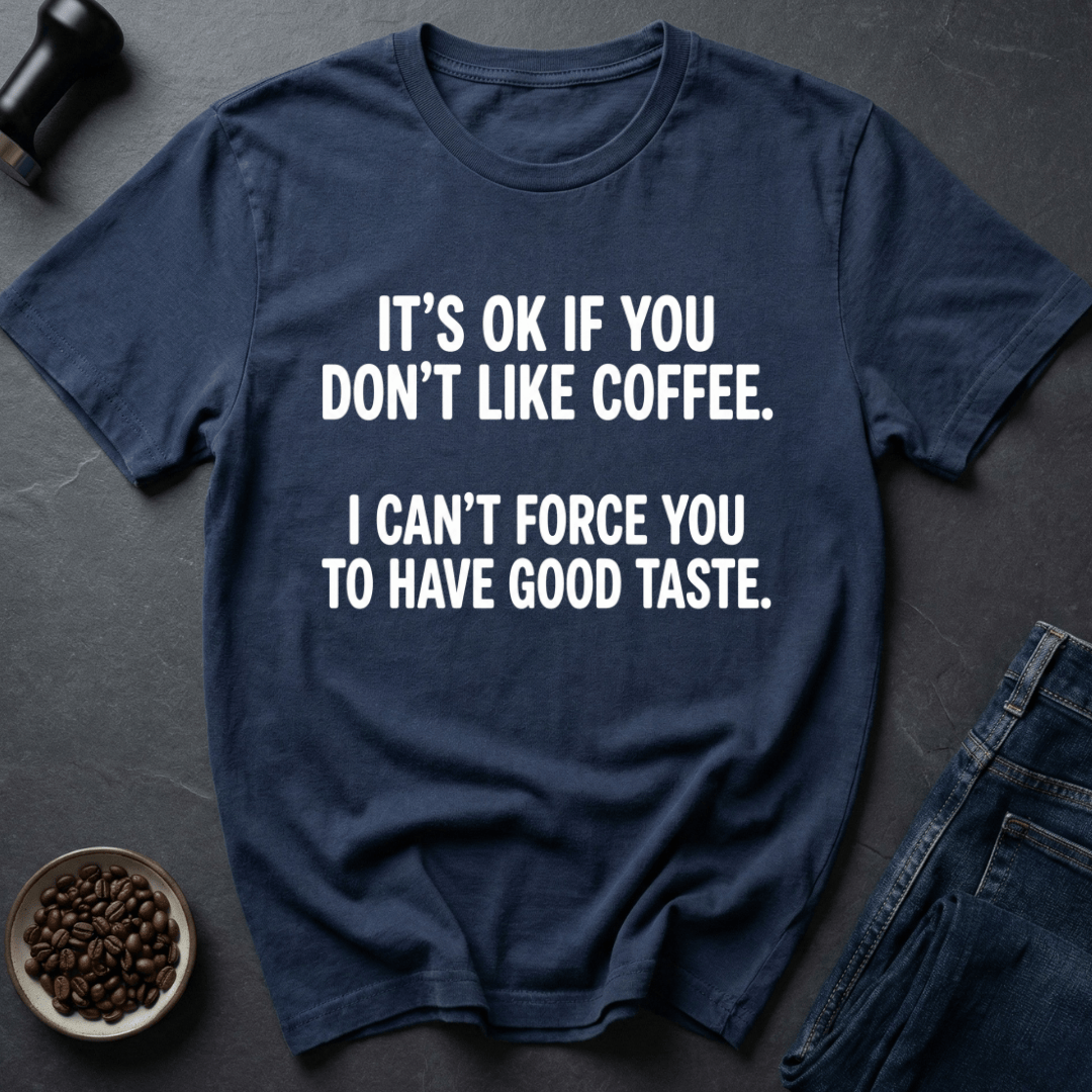 Coffee graphic Taste Issues T-Shirt in Navy / S by Caffeine Dept