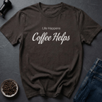 Coffee graphic Therapy In Cup T-Shirt in Dark Chocolate / S by Caffeine Dept