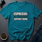 Coffee graphic Therapy In Cup T-Shirt in Tropical Blue / S by Caffeine Dept