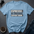 Coffee graphic Therapy In Cup T-Shirt in Tropical Blue / S by Caffeine Dept