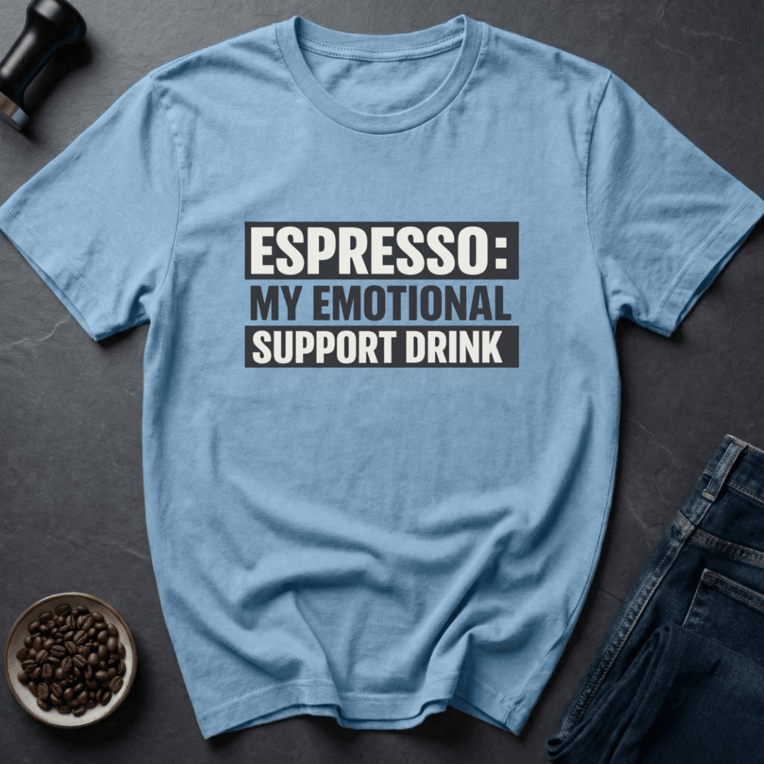 Coffee graphic Therapy In Cup T-Shirt in Tropical Blue / S by Caffeine Dept