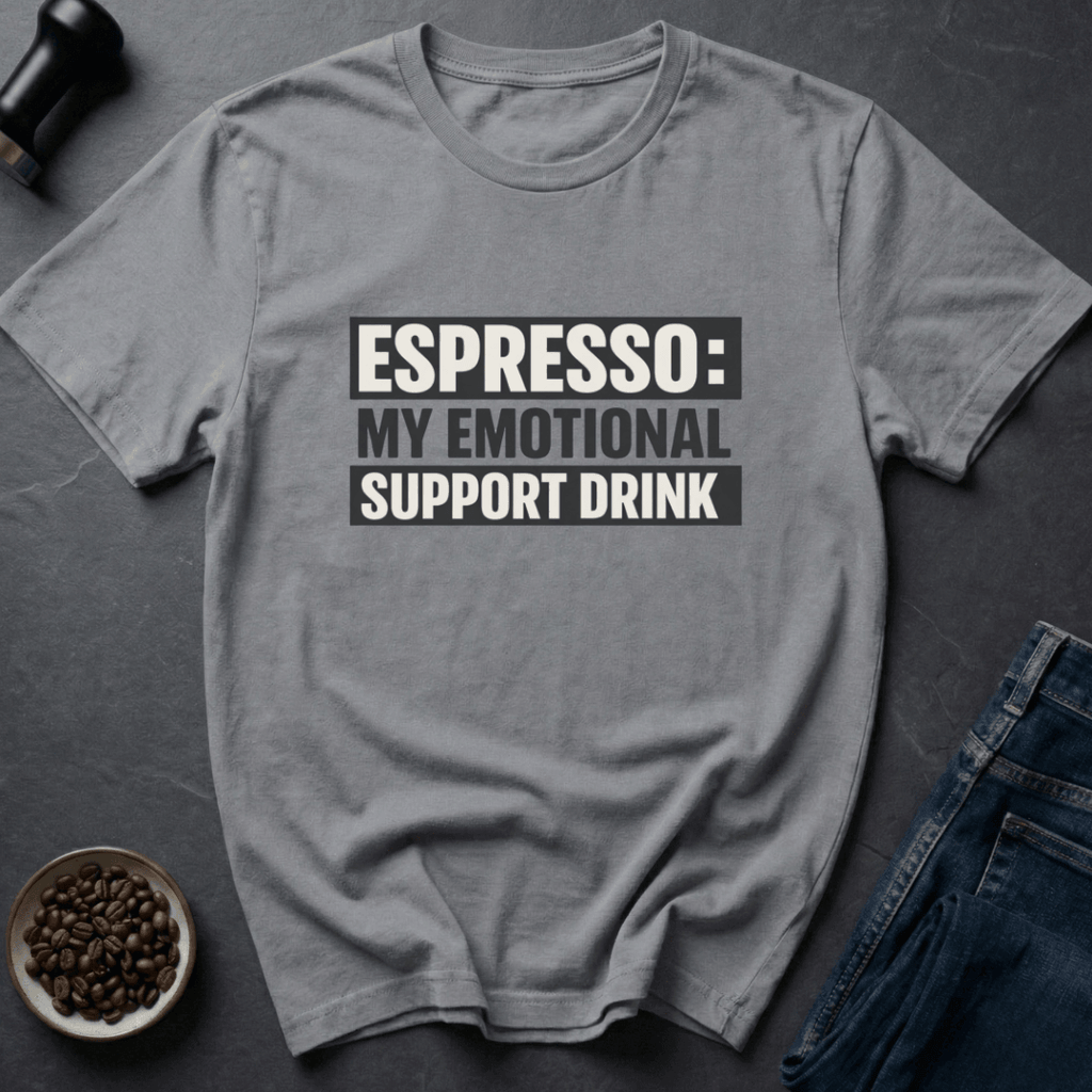 Coffee graphic Therapy In Cup T-Shirt in Tropical Blue / S by Caffeine Dept