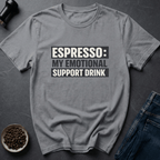 Coffee graphic Therapy In Cup T-Shirt in Tropical Blue / S by Caffeine Dept