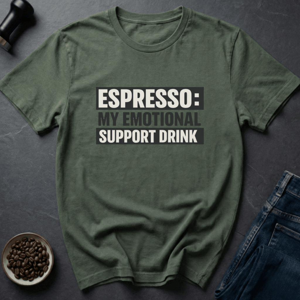 Coffee graphic Therapy In Cup T-Shirt in Tropical Blue / S by Caffeine Dept