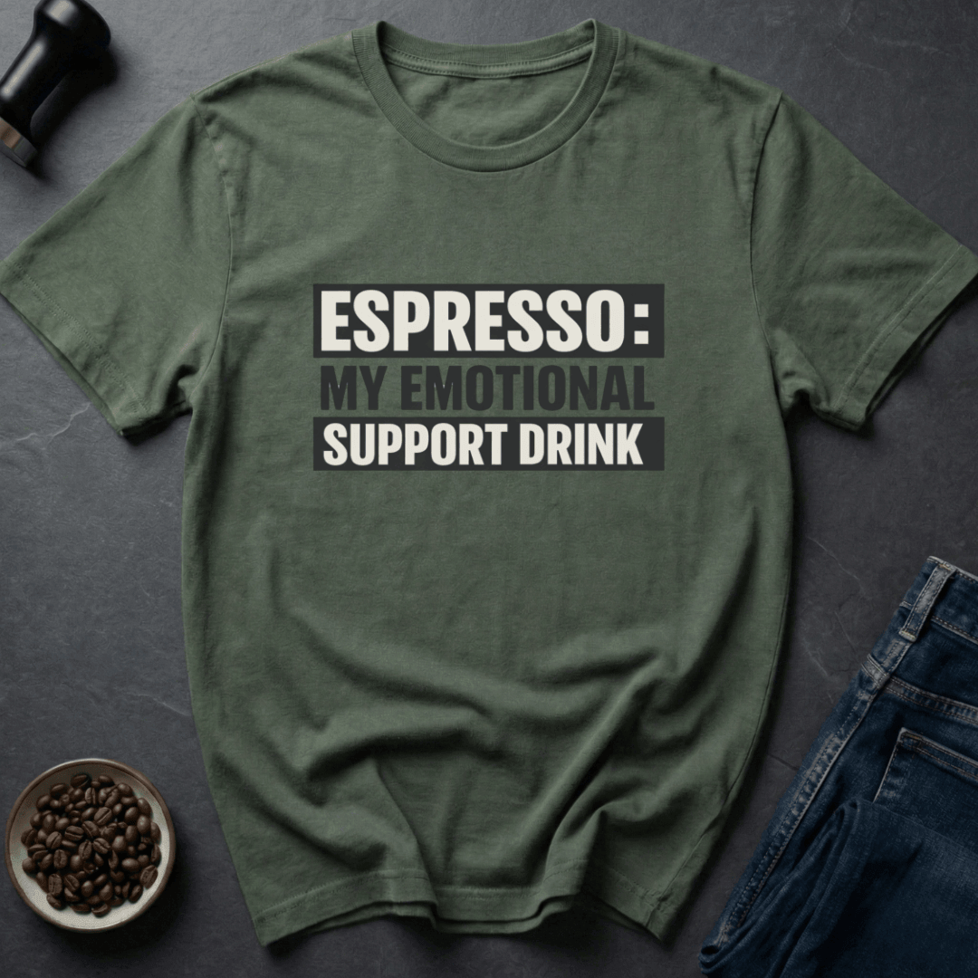 Coffee graphic Therapy In Cup T-Shirt in Tropical Blue / S by Caffeine Dept