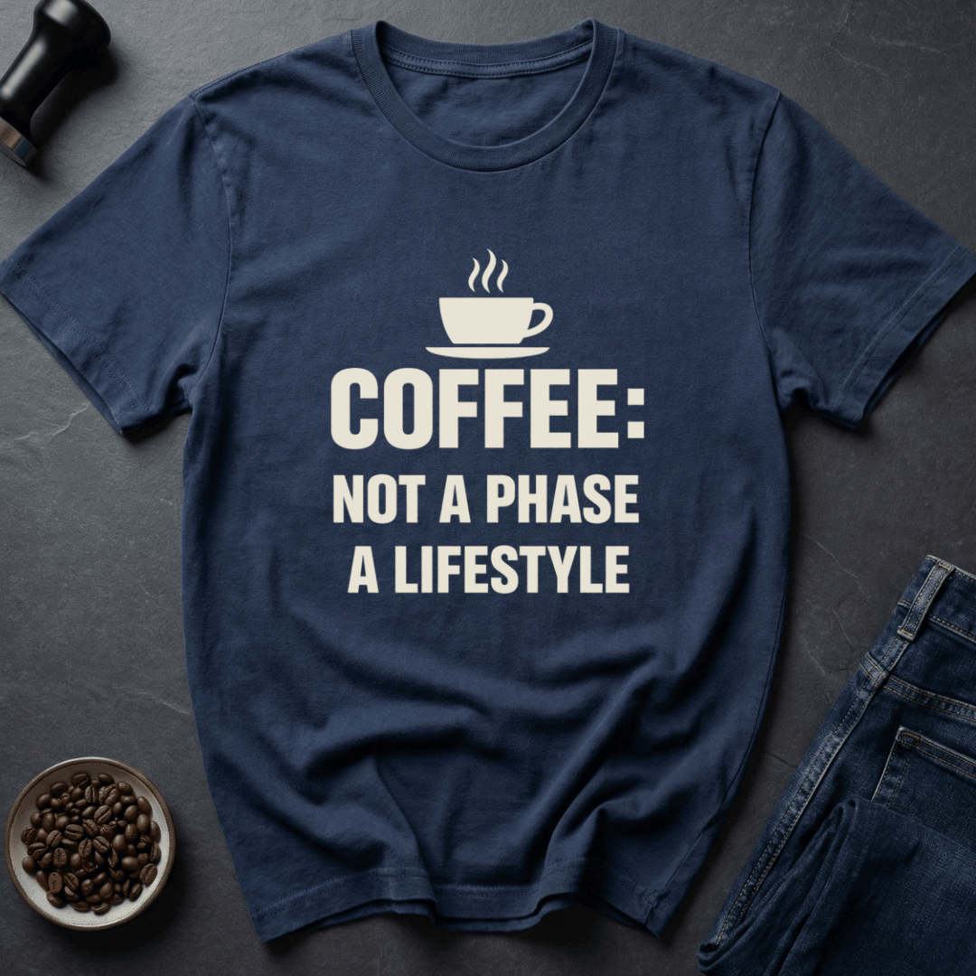 Coffee graphic This Is Me T-Shirt in Navy / S by Caffeine Dept