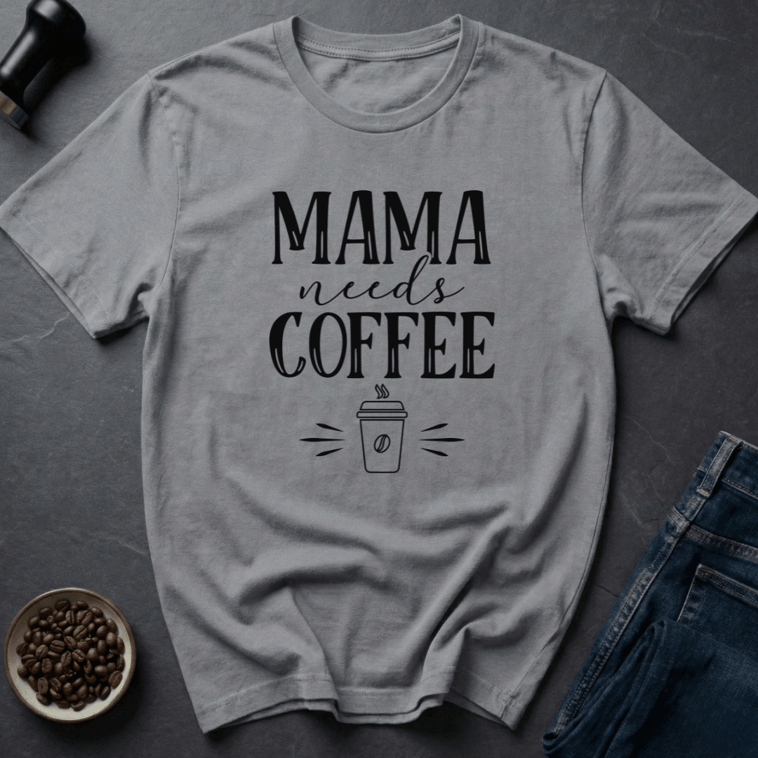 Coffee graphic Tired Mama T-Shirt in Navy / S by Caffeine Dept