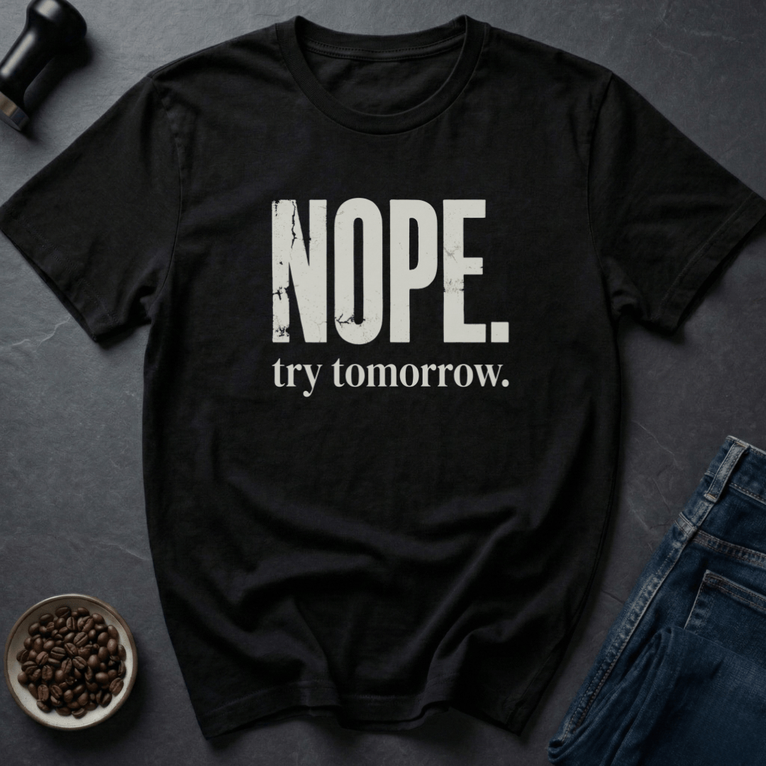 Coffee graphic Tomorrow Energy T-Shirt in Black / S by Caffeine Dept
