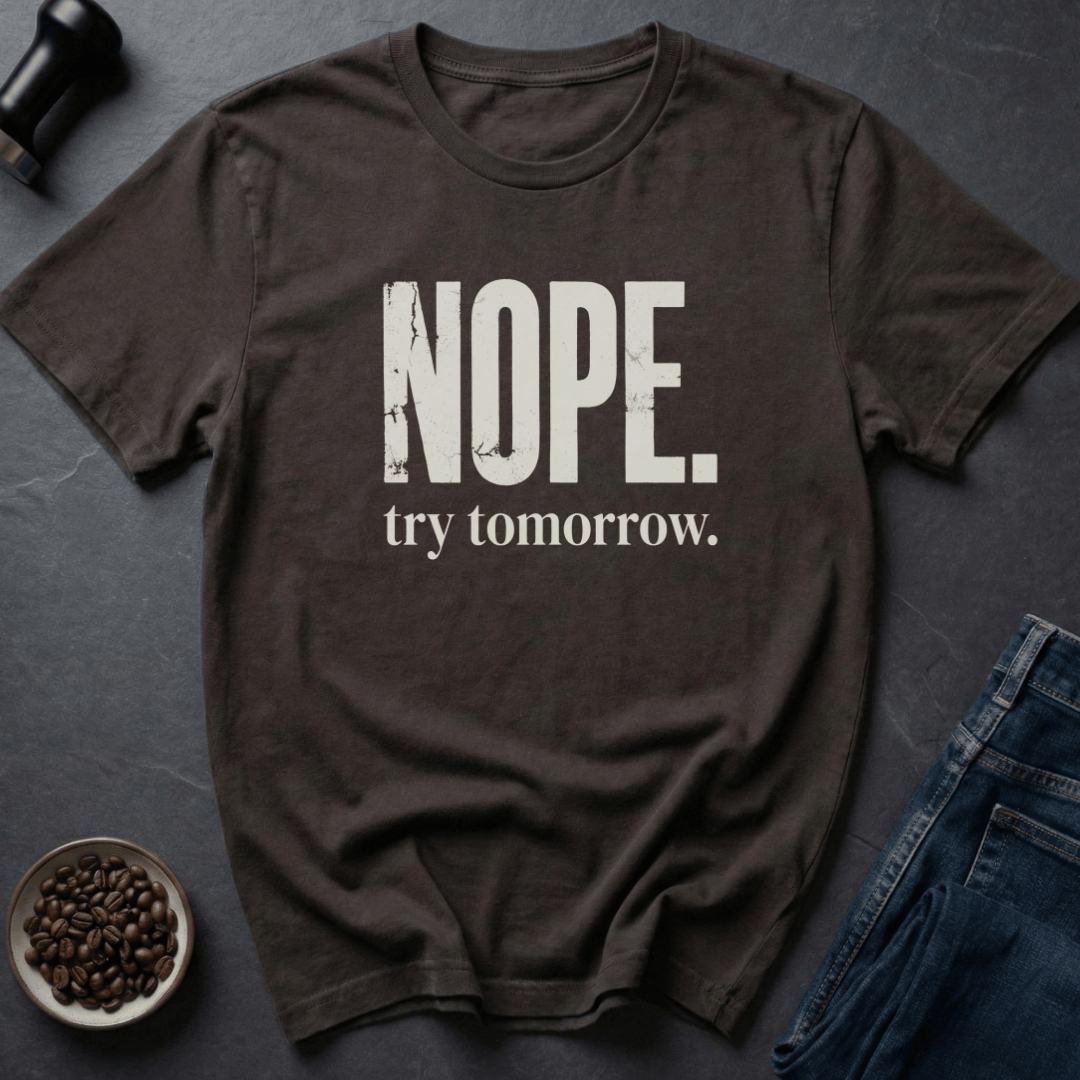 Coffee graphic Tomorrow Energy T-Shirt in Dark Chocolate / S by Caffeine Dept