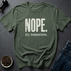 Coffee graphic Tomorrow Energy T-Shirt in Military Green / S by Caffeine Dept