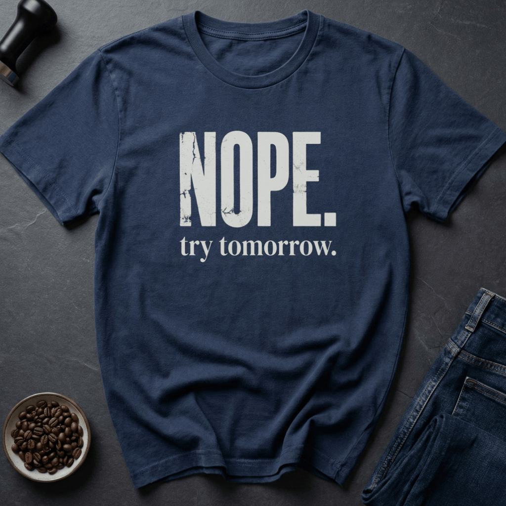 Coffee graphic Tomorrow Energy T-Shirt in Navy / S by Caffeine Dept