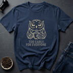 Coffee graphic Too Early T-Shirt in Dark Chocolate / S by Caffeine Dept