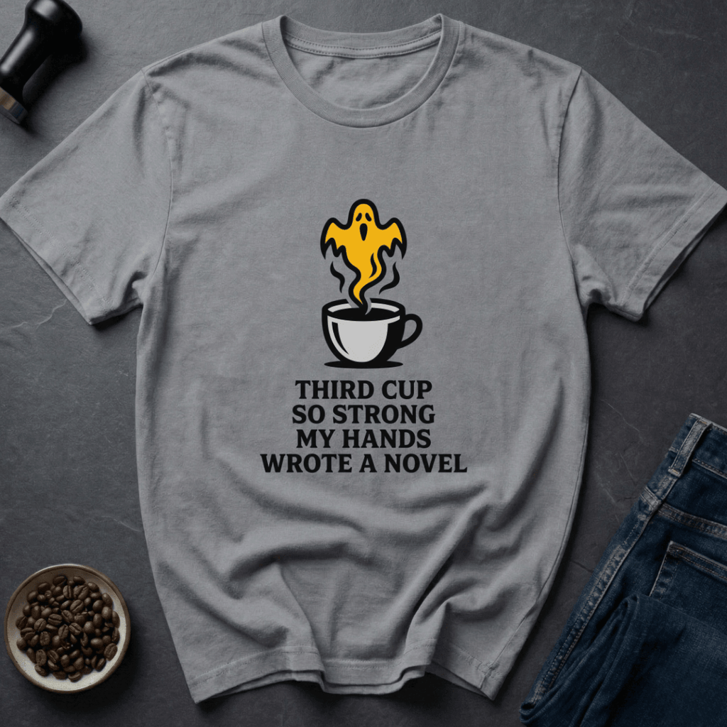 Coffee graphic Too Much Coffee T-Shirt in Sport Grey / S by Caffeine Dept