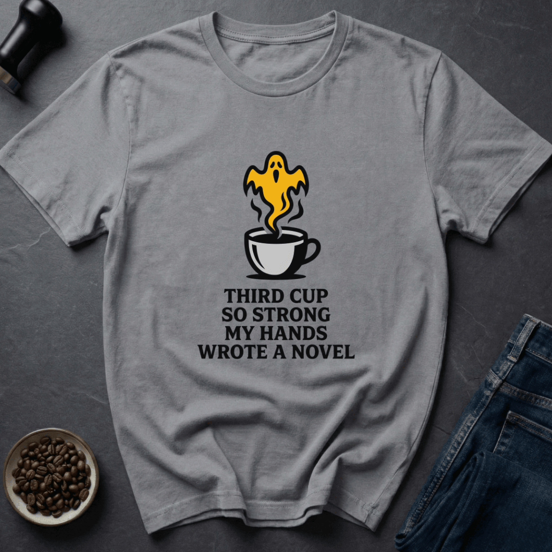 Coffee graphic Too Much Coffee T-Shirt in Sport Grey / S by Caffeine Dept