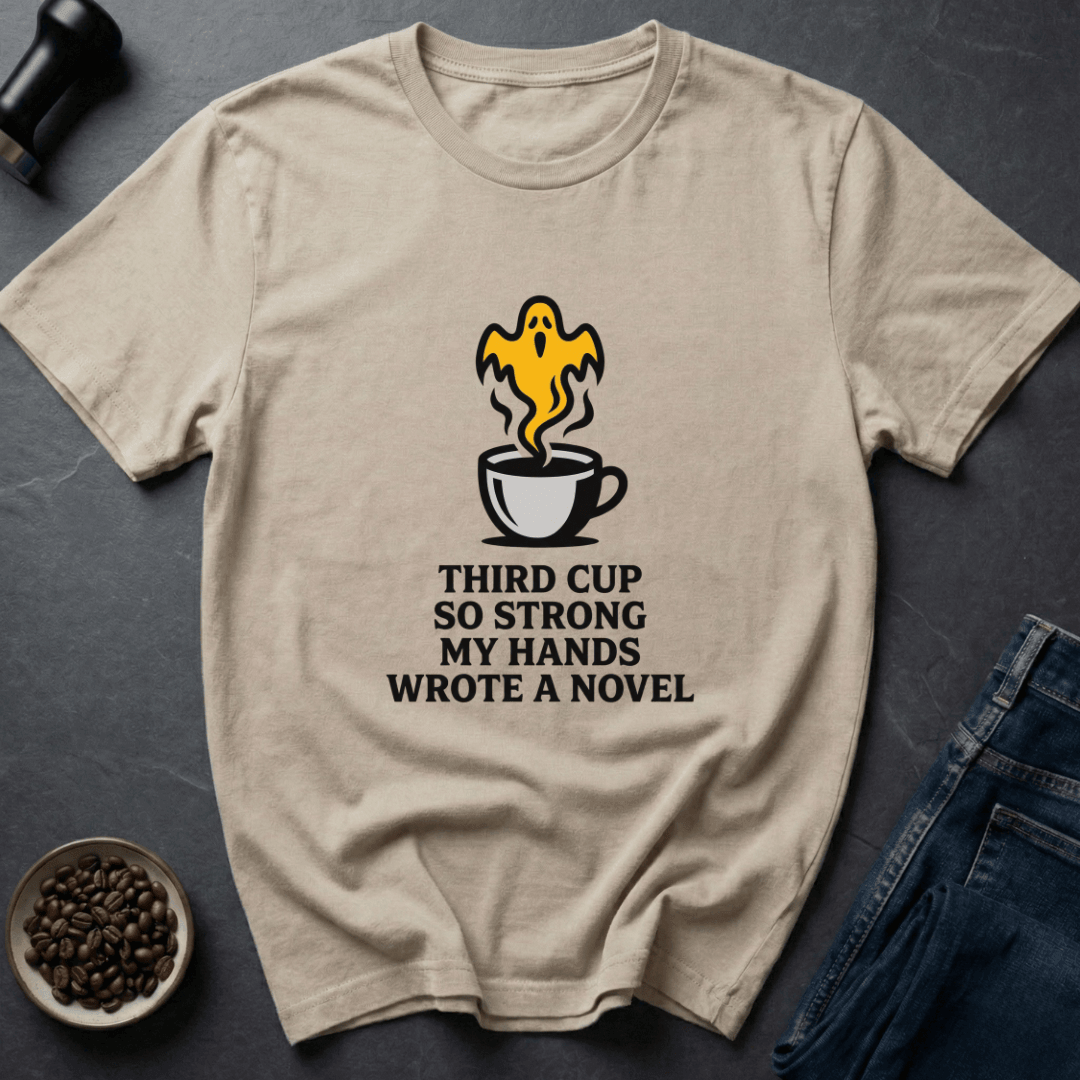Coffee graphic Too Much Coffee T-Shirt in Sport Grey / S by Caffeine Dept