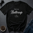 Coffee graphic Up Buttercup T-Shirt in Black / S by Caffeine Dept