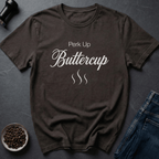 Coffee graphic Up Buttercup T-Shirt in Dark Chocolate / S by Caffeine Dept