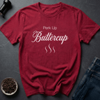 Coffee graphic Up Buttercup T-Shirt in Heather Red / S by Caffeine Dept