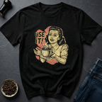 Coffee graphic Use It T-Shirt in Charcoal / S by Caffeine Dept