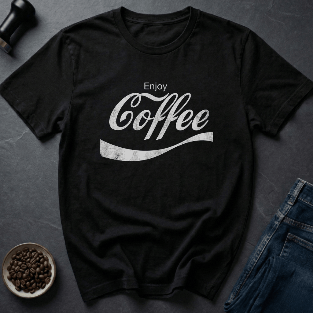 Coffee graphic Vintage Buzz T-Shirt in Black / S by Caffeine Dept